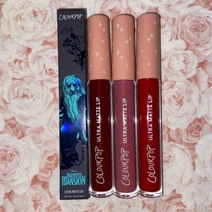 4 ColourPop Ultra Matte Lip Bundle - Nude, Red, and Burgundy